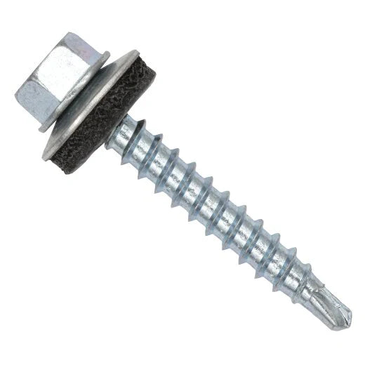 Adaptor tip "L" 40x80 mm cu set de fixare M8 și șurub autoforant cu EPDM, pentru profil C, aluminiu, montaj panouri solare fotovoltaice pe acoperiș din tablă