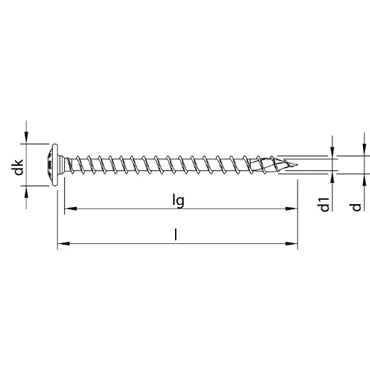 100x Șurub cu cap înecat, filet complet, M6 x 60 mm HECO-TOPIX