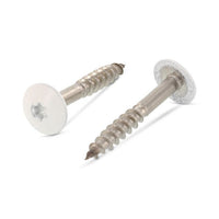 Surub lemn dulgherie cap stea colorat - 5,5 x 25 mm - RAL 9010 - 100 buc. - Admira Distribution