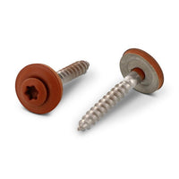 Surub lemn dulgherie colorat cap inecat cu saiba EPDM - 4,5 x 20 mm - RAL 8004 - 200 buc. - Admira Distribution