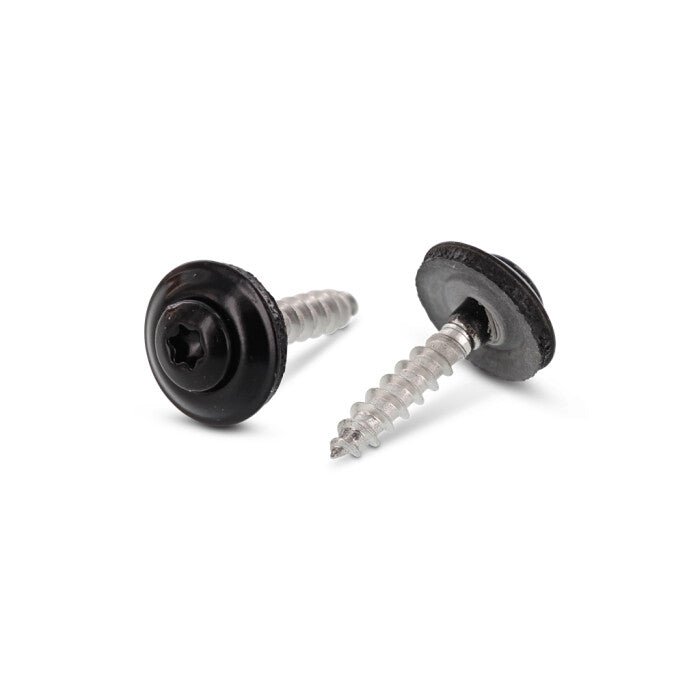 Surub lemn dulgherie colorat cap inecat cu saiba EPDM - 4,5 x 25 mm - RAL 9005 - 200 buc. - Admira Distribution