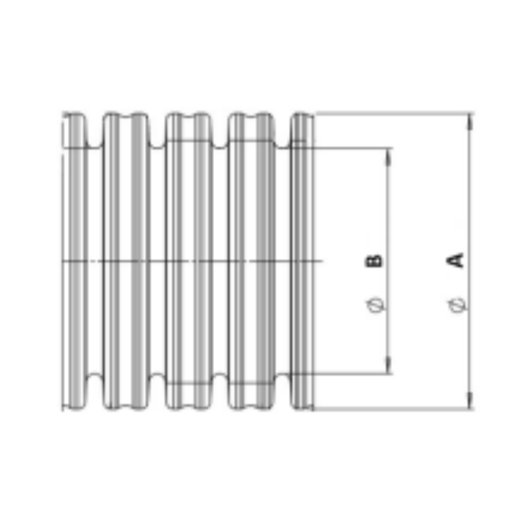 Copex Tub gofrat flexibil negru soft cu fir HF UV - 50m.